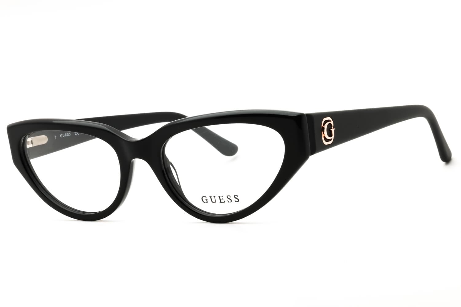 Guess GU50113 001 Eyeglasses Shiny Black 53mm