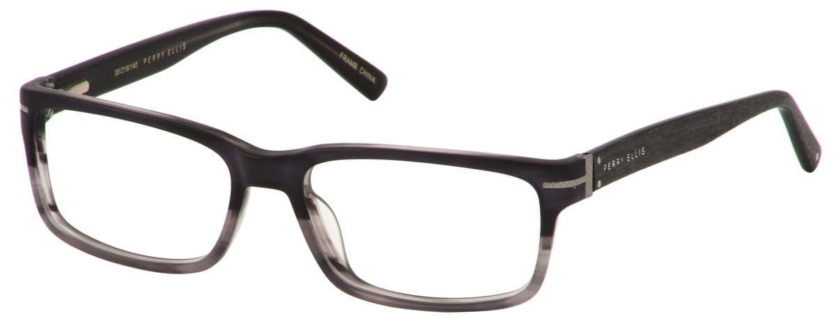 Perry Ellis PE377 2 Eyeglasses Black Fade 55mm Men
