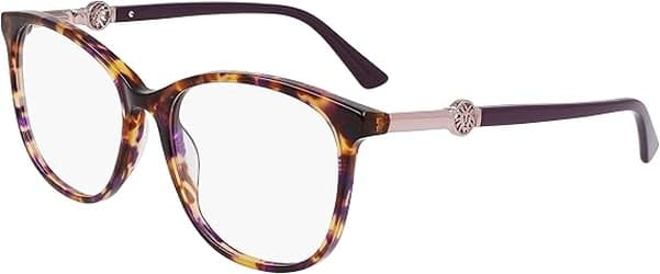 Anne Klein AK5102 540 Eyeglasses Plum Tortoise 53mm Women