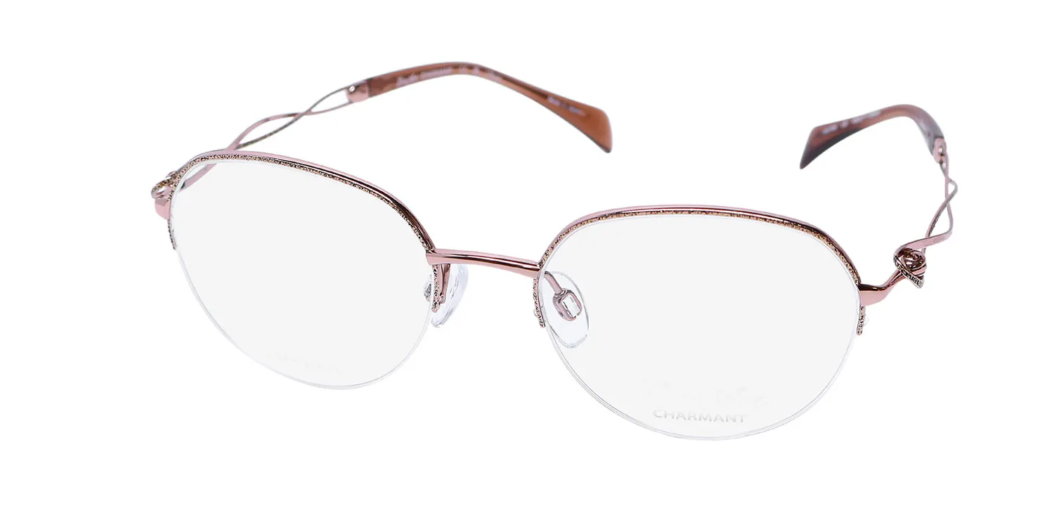 Charmant 2164 lb Eyeglasses Light Brown 49mm Women