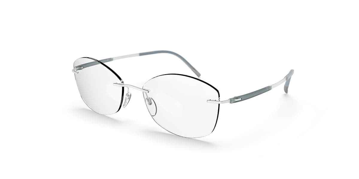 Silhouette 5540 JN 7000 Titan Dynamics Contour 5540 Eyeglasses Blue 53mm Men