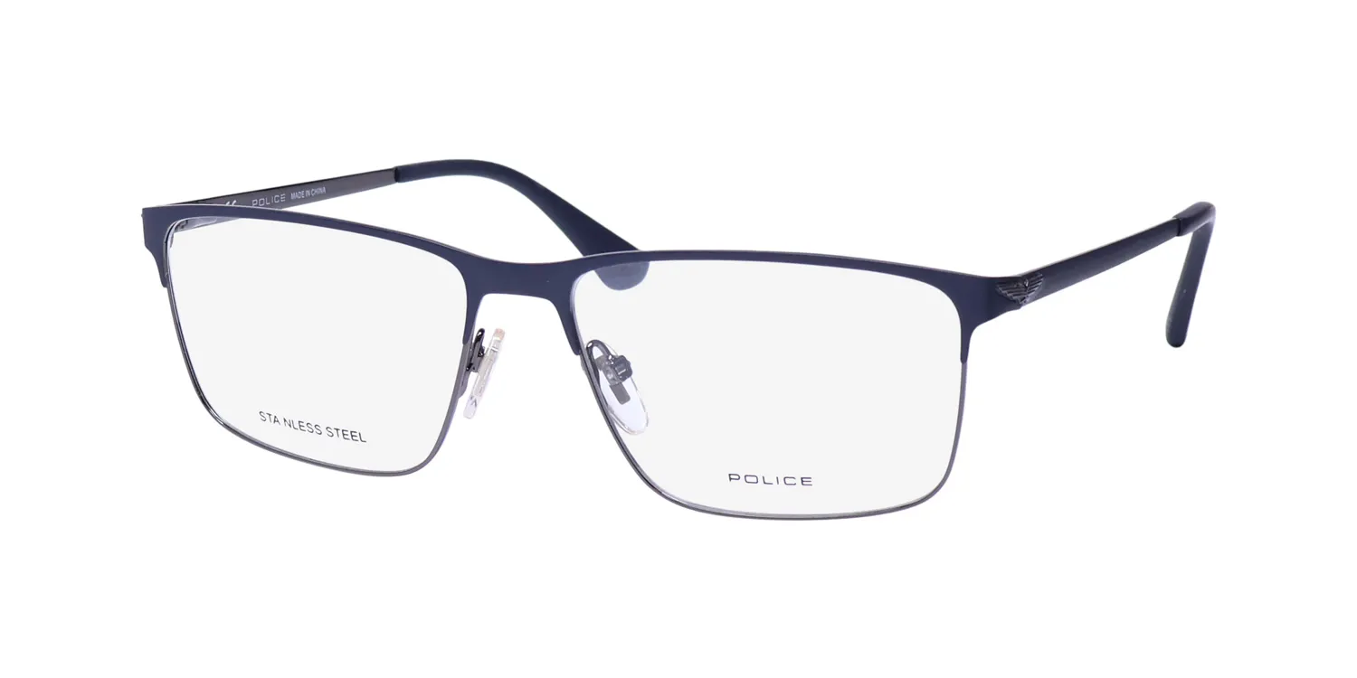 Police Vpld06 Tailwind Evo 5 0k53 Eyeglasses Shiny Gunmetal 56mm