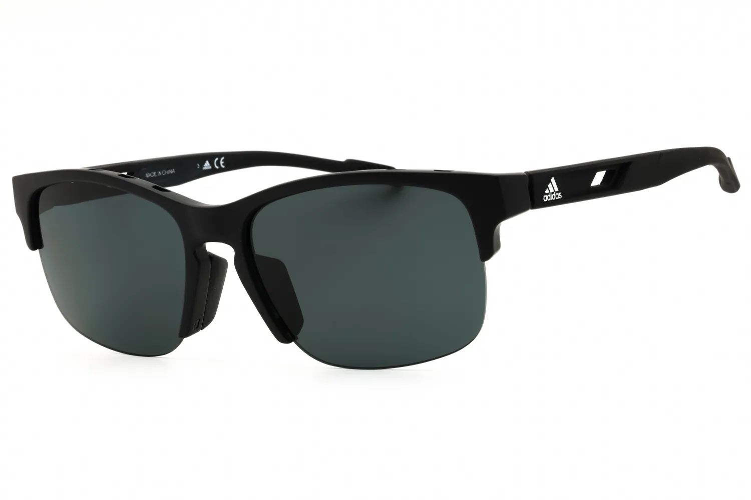 Adidas SP0048 02A Sunglasses Matte Black 57mm Men