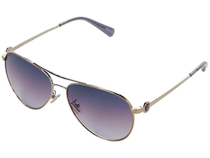 Coach HC7128 C6178 90058H HC7128 Sunglasses Gold 140mm Women