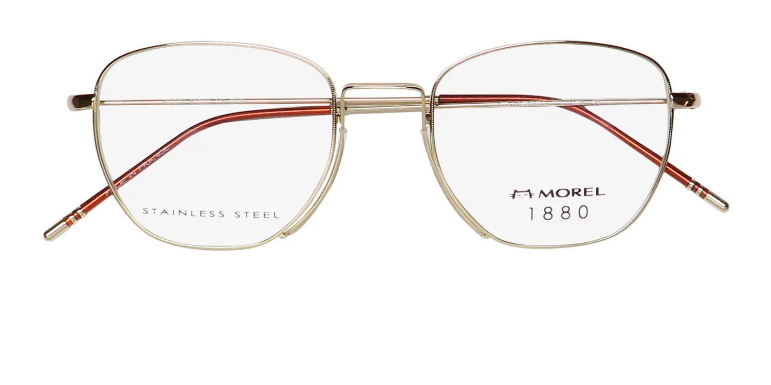 Morel 1880 60120m dm05 Eyeglasses Yellow Gold 50mm 2