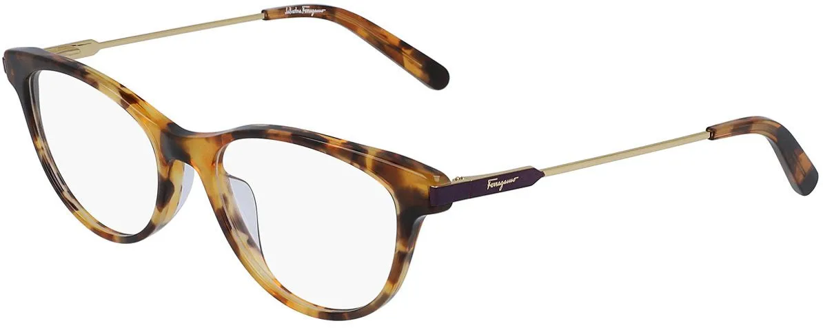 Salvatore Ferragamo SF2852 638 - 52 638 Eyeglasses Rust Havana 52mm Women