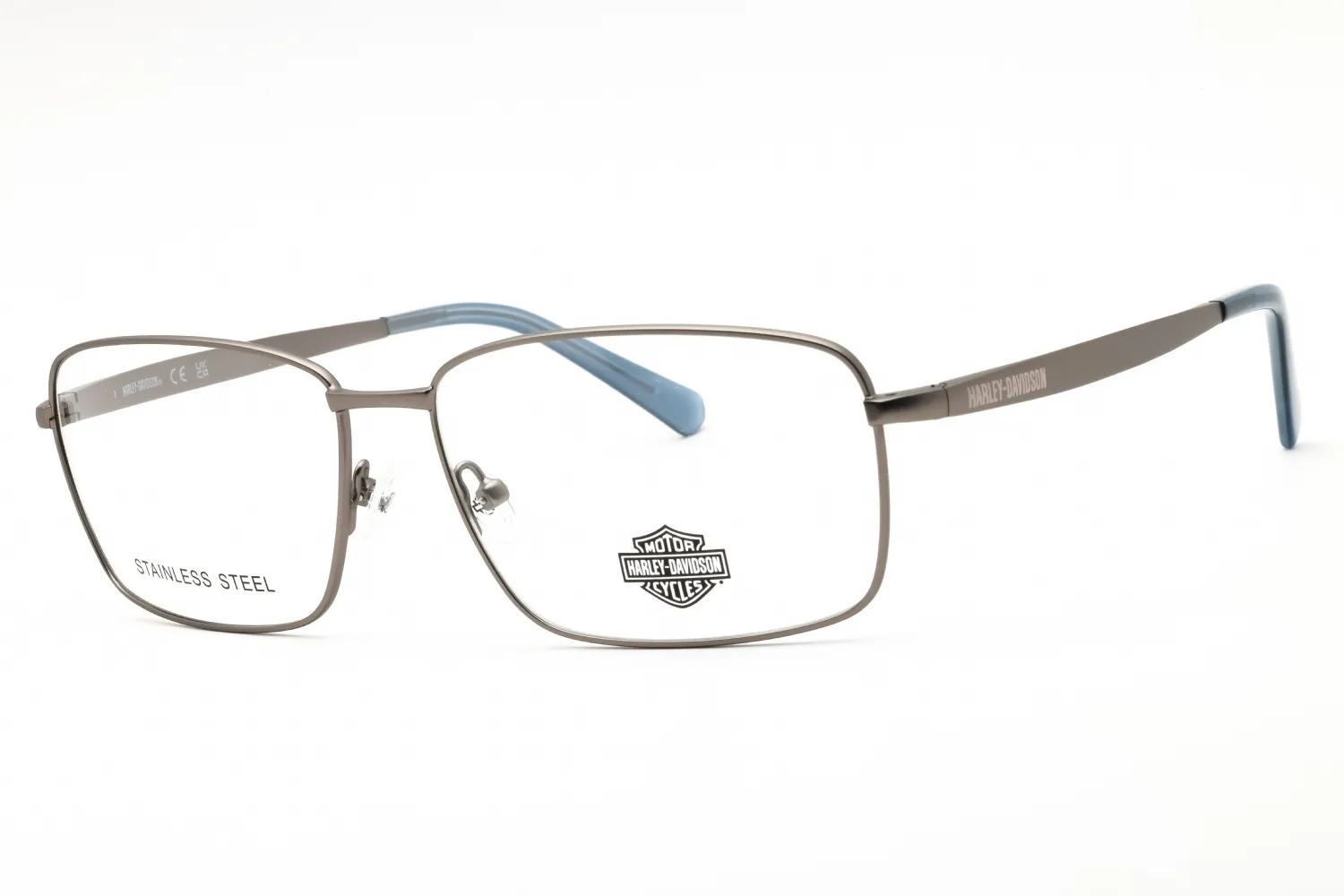Harley Davidson HD50100 011 Eyeglasses Matte Light Nickeltin 62mm Men