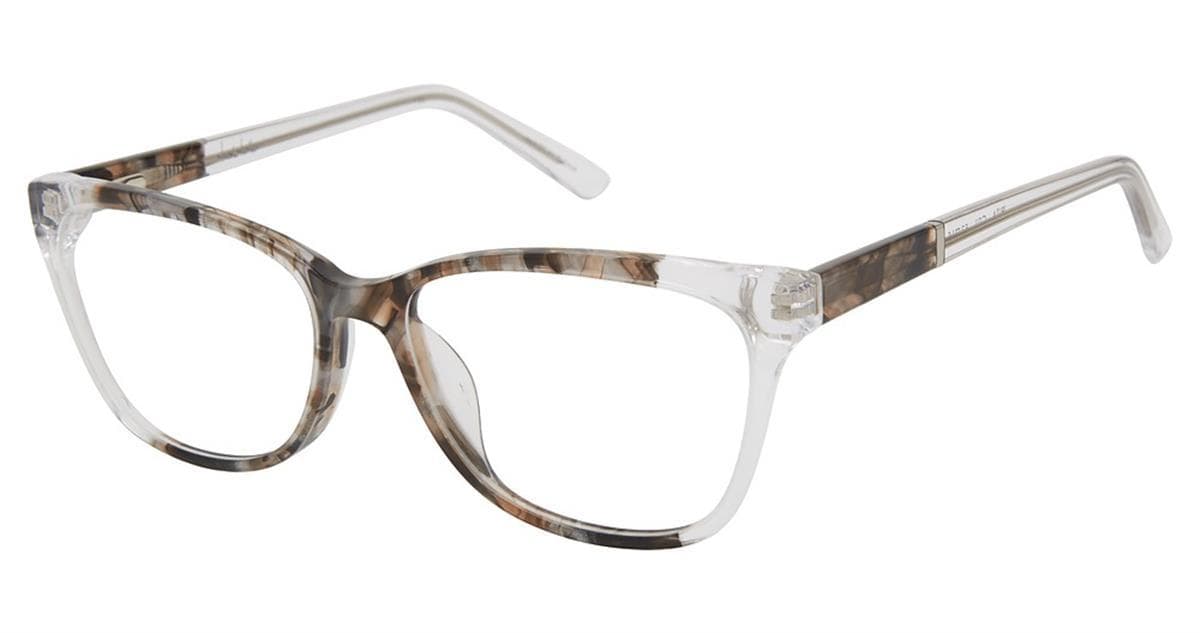 Nicole Miller Ibiza C01 Eyeglasses Smoke Tortoise 53mm Women