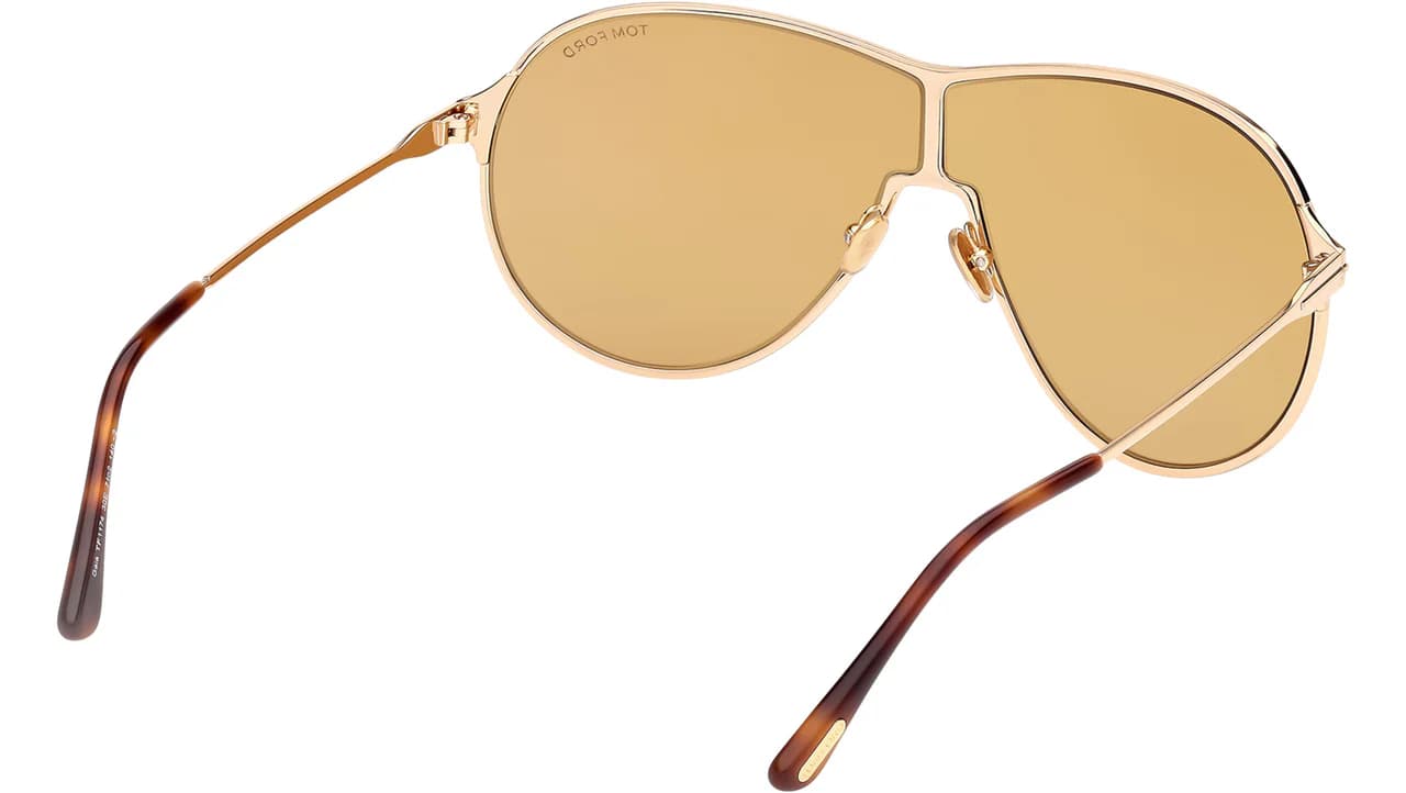 Tom Ford FT1174 30E Sunglasses Shiny Deep Gold 71mm Unisex 5