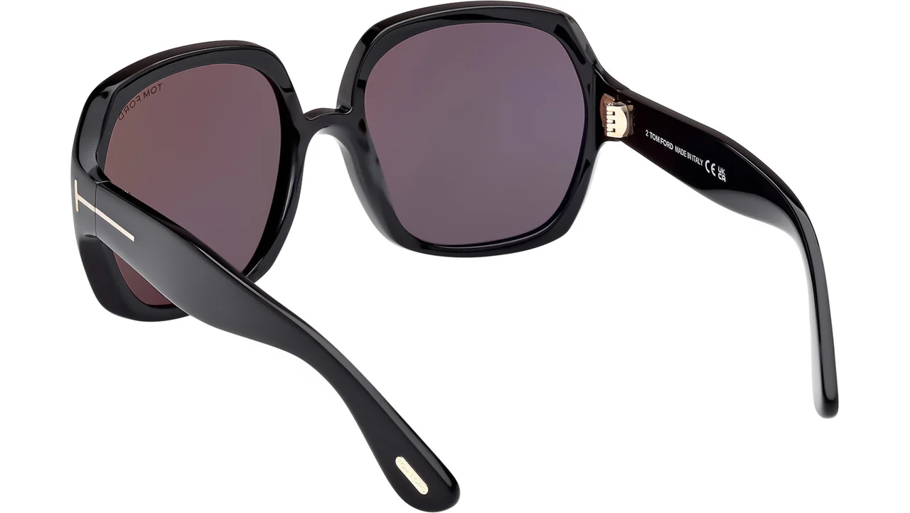 Tom Ford FT1221 01A Sunglasses Shiny Black 60mm Women 3