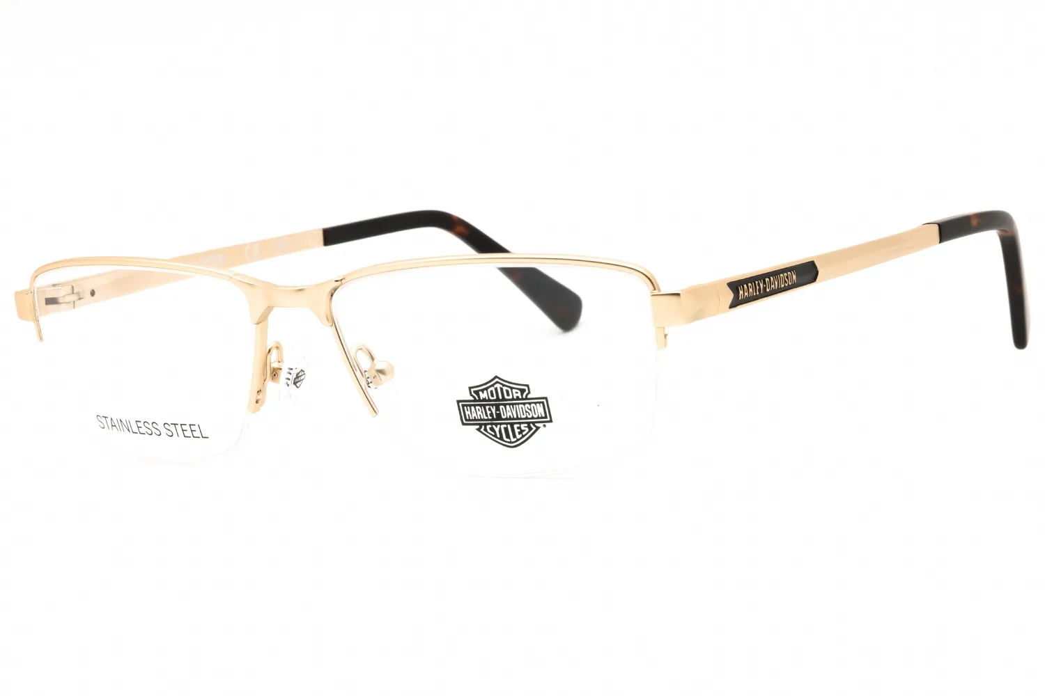 Harley Davidson HD50032 032 Eyeglasses Pale Gold 53mm Men