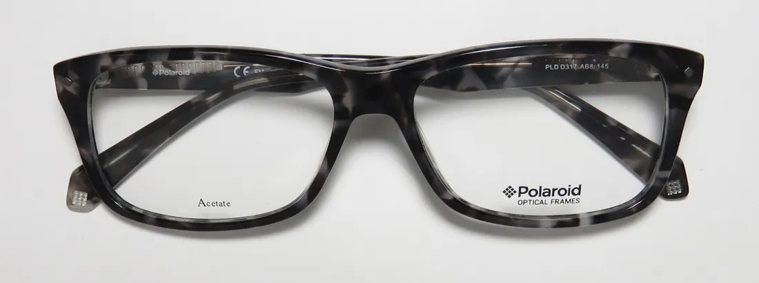 Polaroid D317 ab8 Eyeglasses Havana Grey 55mm Unisex 2