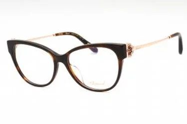 Chopard VCH325S 01AY Eyeglasses Shiny Dark Tortoise 55mm