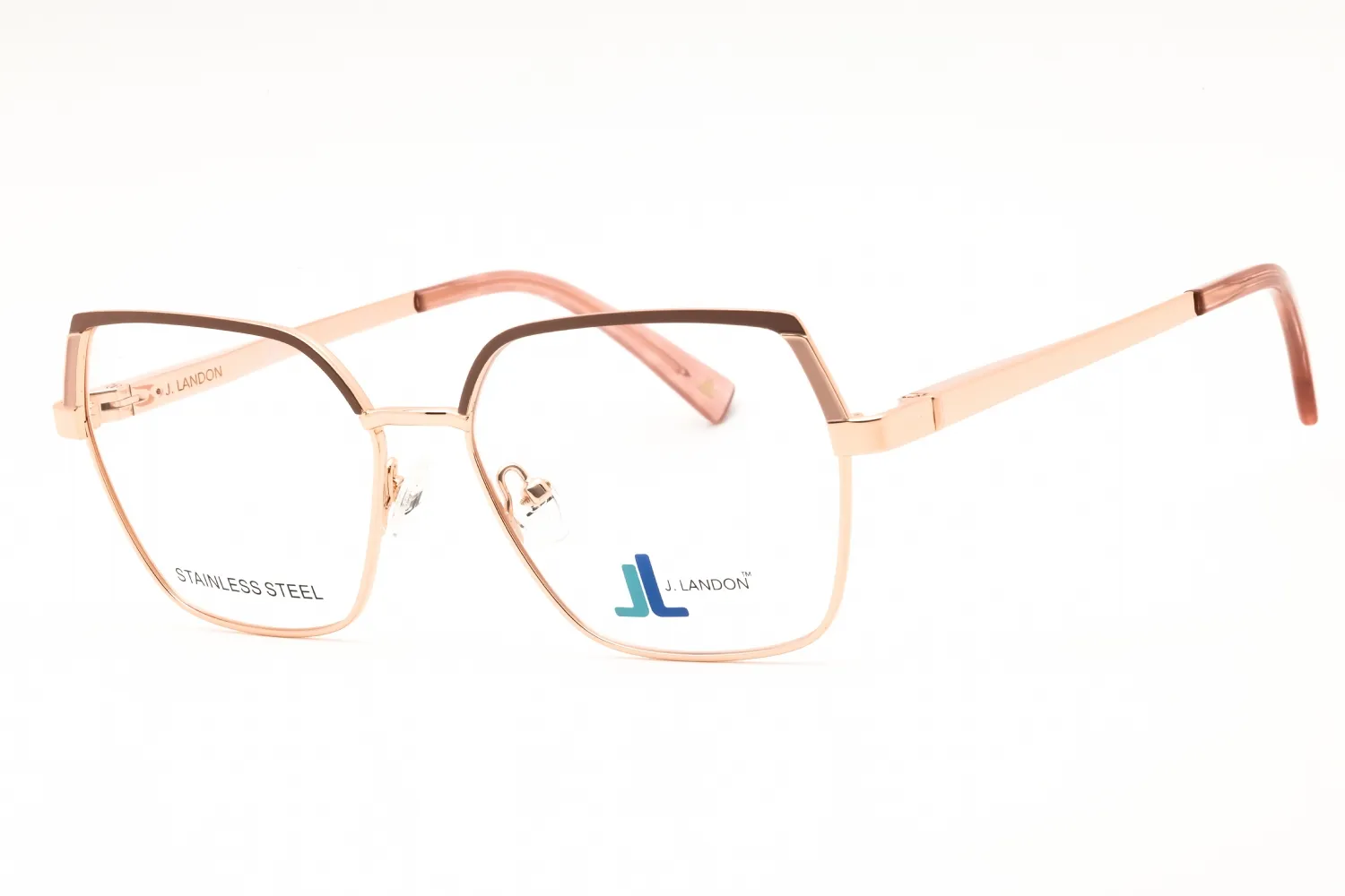 J. Landon JL50002 028 Eyeglasses Shiny Rose Gold 53mm Women