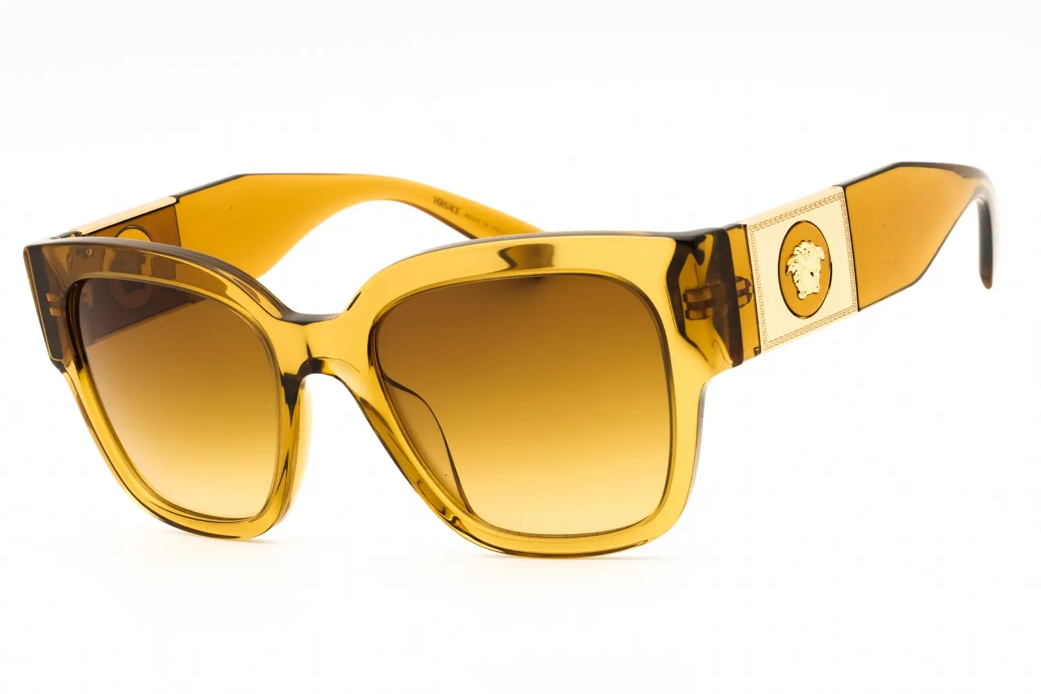 Versace 0VE4437U 53472L Sunglasses Transparent Honey 54mm Women