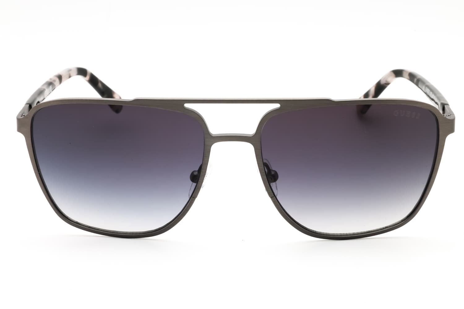 Guess GU00210 07B Sunglasses Matte Dark Nickeltin 60mm Women 2