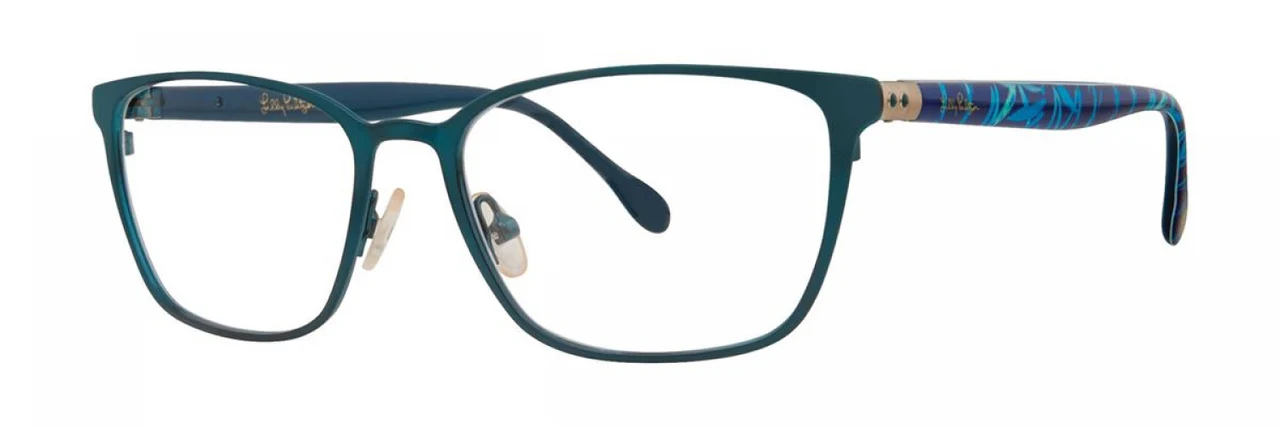 Lilly Pulitzer Rylan Eyeglasses Teal 49mm Women