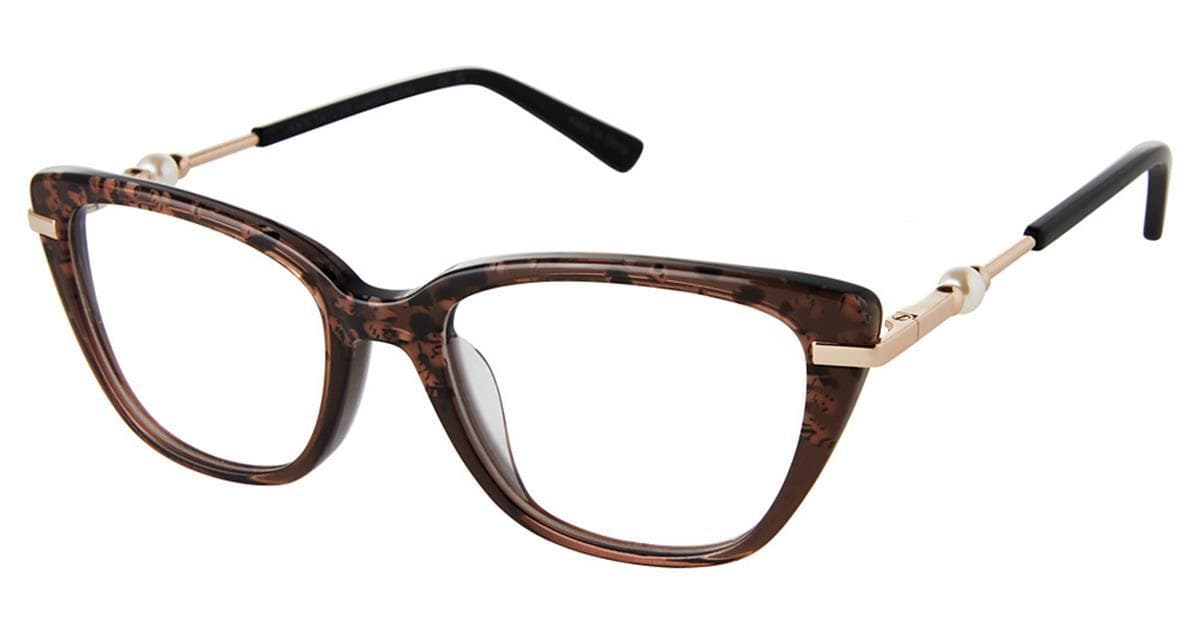 Ann Taylor ATP028 01 Eyeglasses Mocha Tortoise 48mm Women