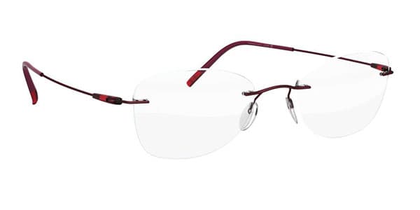 Silhouette 5500 BD 3040 Dynamics Colorwave 5500 BD Eyeglasses Red 54mm Men