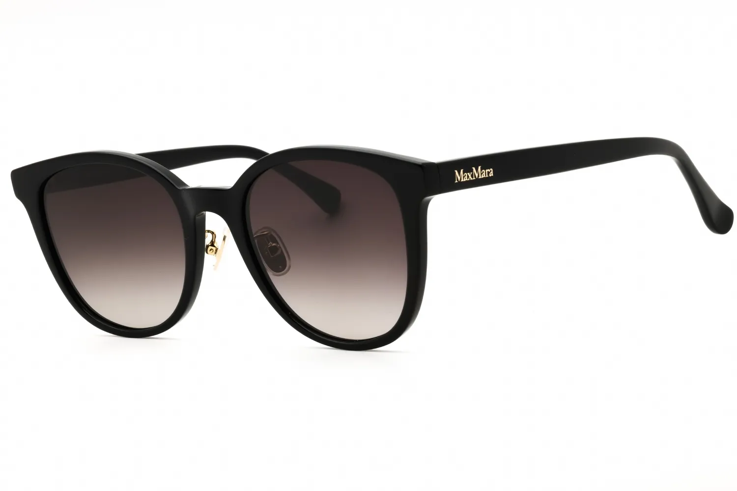 Max Mara MM0105-K 01B Sunglasses Shiny Black 55mm Women
