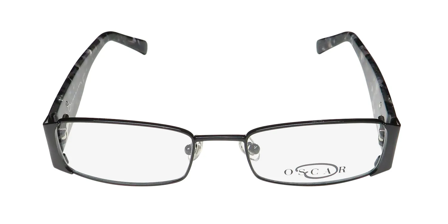 Oscar de la Renta Osl 332 001 Eyeglasses Shiny Black 51mm 3