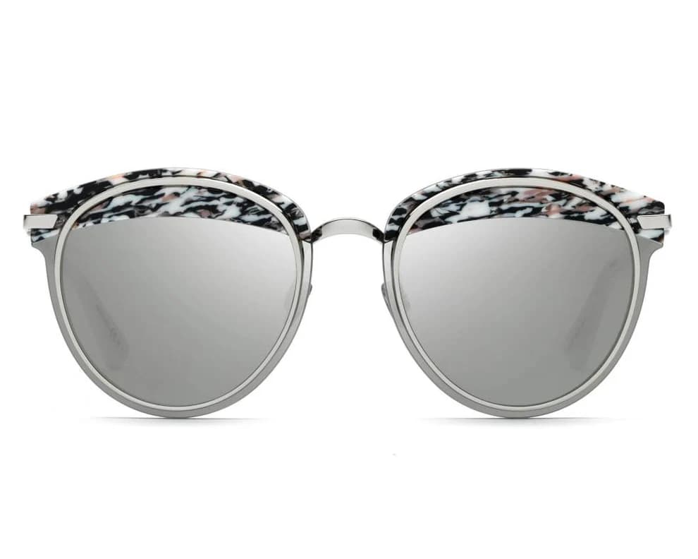 Christian Dior Offset 1 W6Q0T Sunglasses Silver/white 62mm Women 2