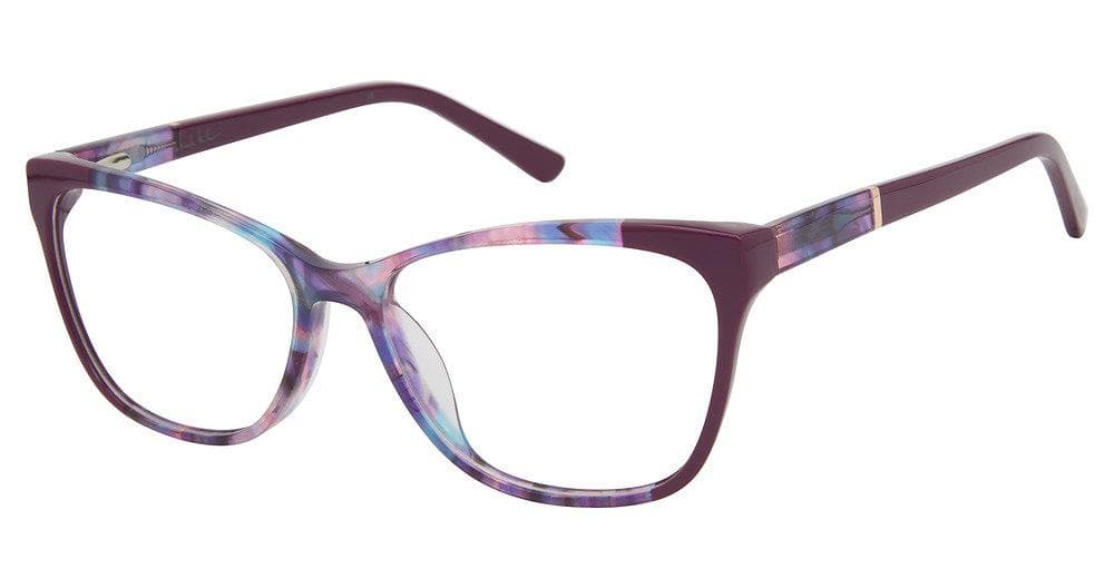 Nicole Miller Ibiza 03 Eyeglasses Purple Eggplant 53mm Women