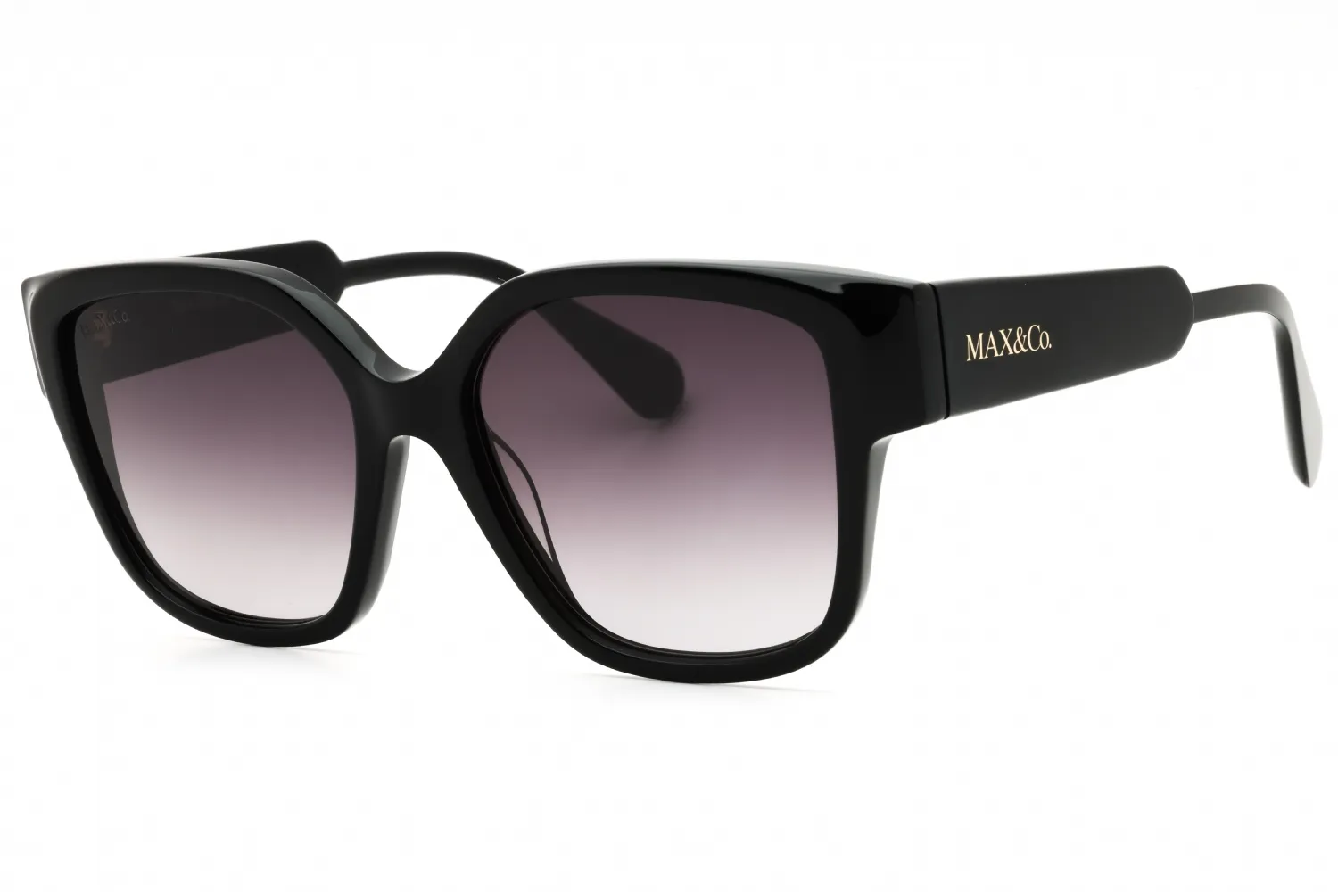 Max & Co MO0075 01B Sunglasses Shiny Black 55mm Women
