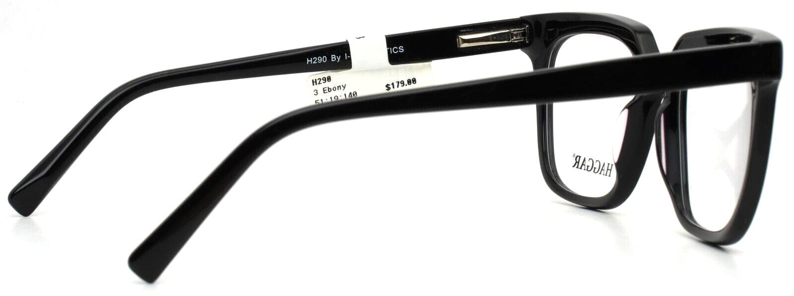 Haggar H290 EBONY Eyeglasses Black 51mm Men 11