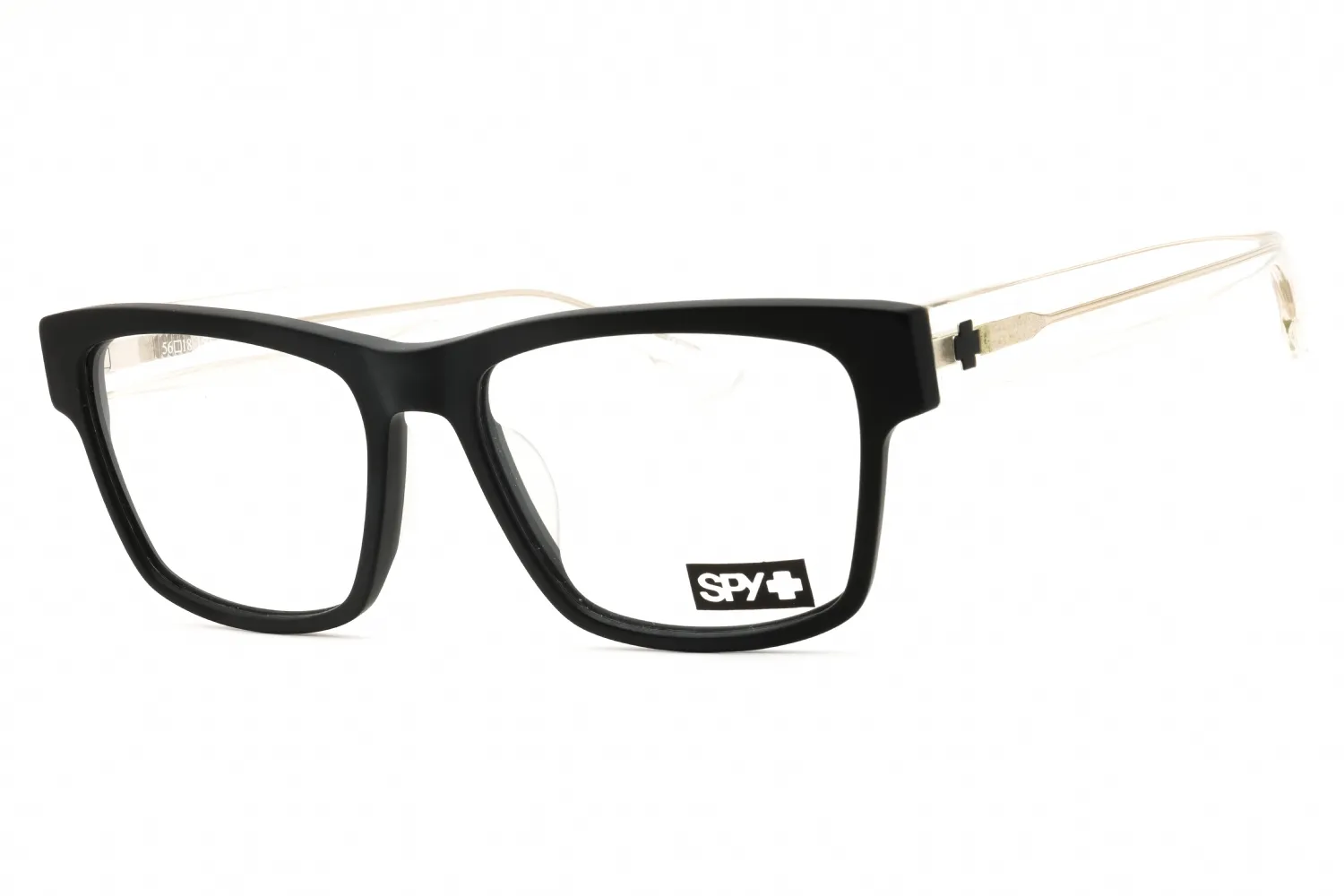 Spy WESTON 56 5700000000050 Eyeglasses Matte Black Gloss Crystal Unisex