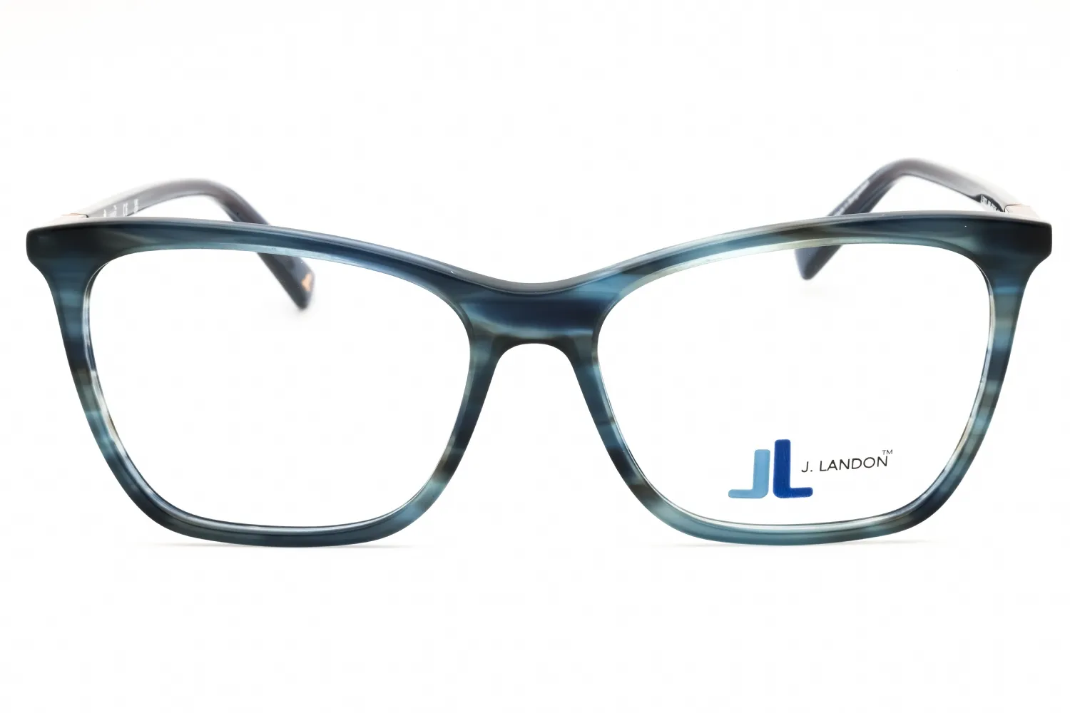 J. Landon JL50022 090 Eyeglasses Shiny Blue 53mm Women 2
