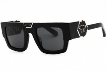 Philipp Plein SPP092M 700Y Sunglasses Shiny Black 50mm