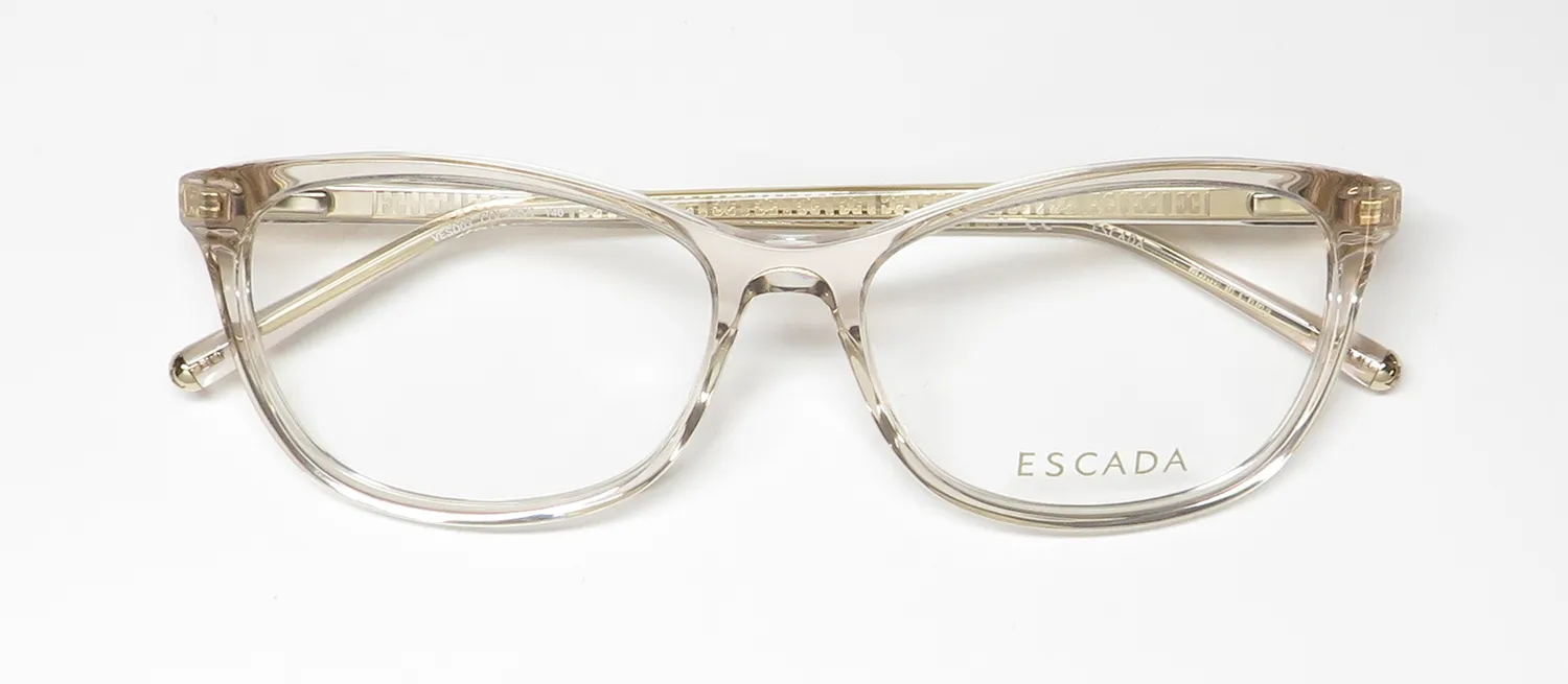 Escada Vesd03 06y1 Eyeglasses Crystal 53mm 2
