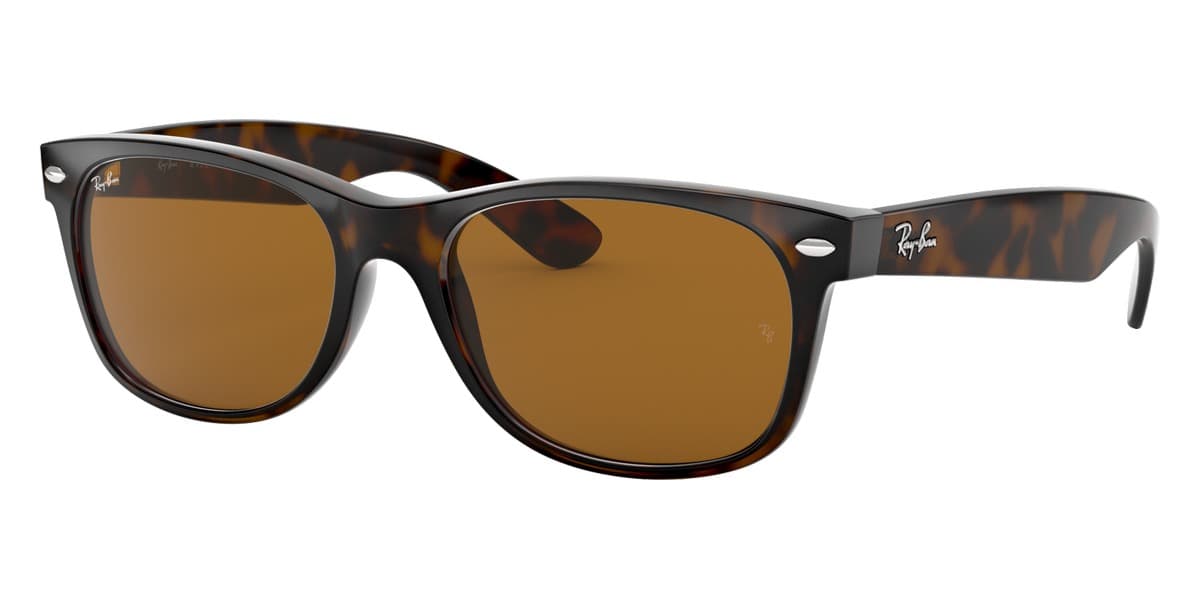 Ray-Ban RB2132 NEW WAYFARER 710/51 Sunglasses Brown 55mm Men