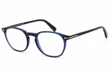 Tom Ford FT5583-B 090 Eyeglasses Shiny Blue 50mm