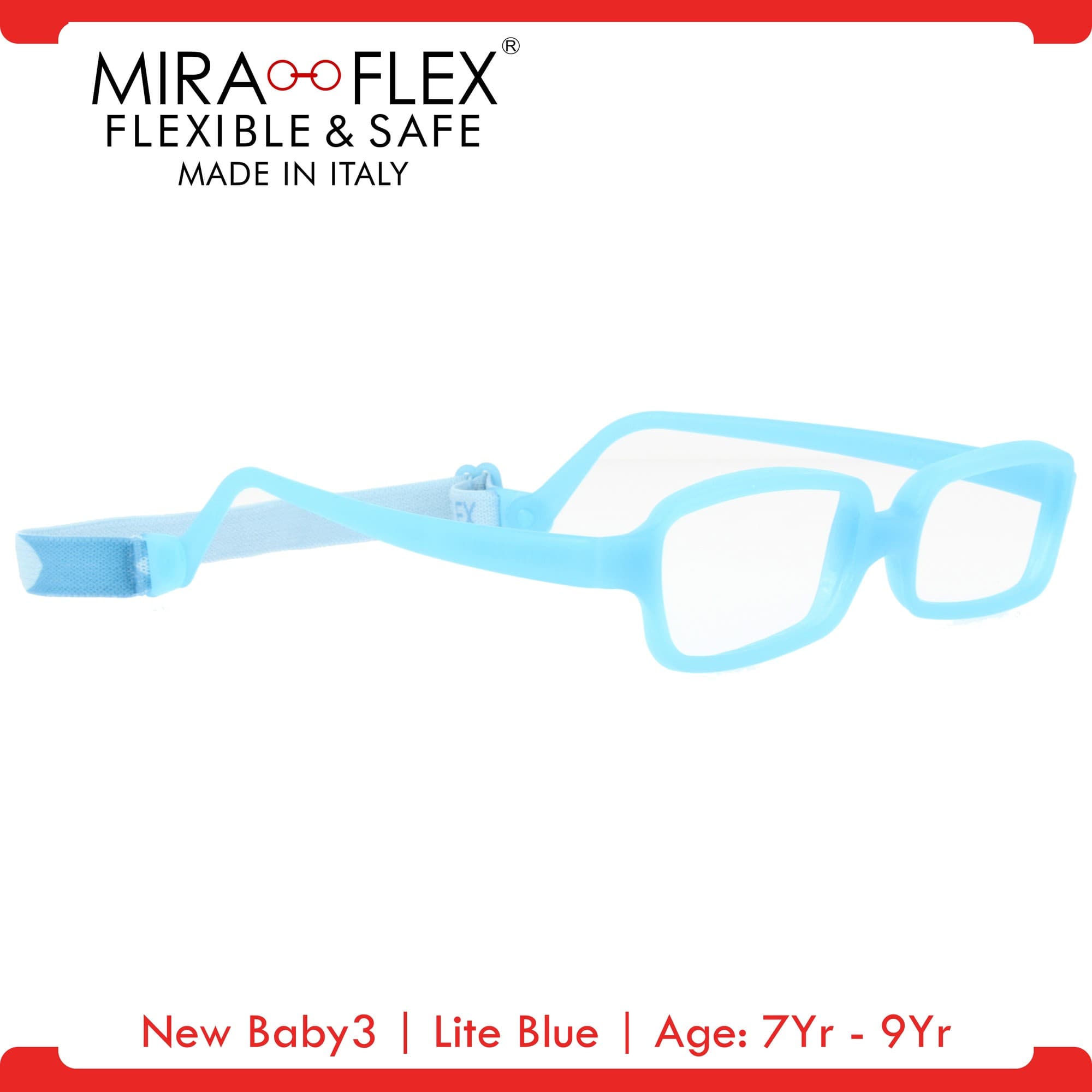 Miraflex New Baby 3 Eyeglasses Blue 45mm Kids