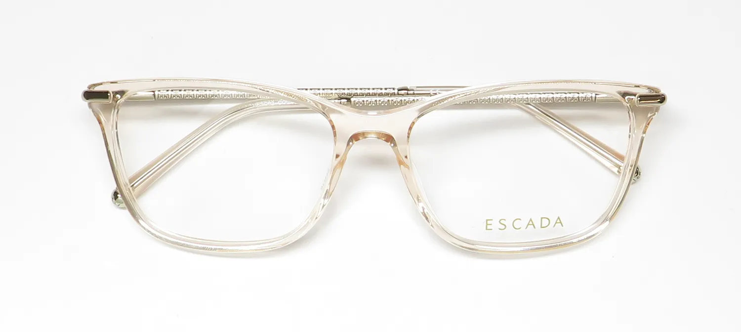 Escada Vesd62 09tu Eyeglasses Transparent Peach 54mm 2