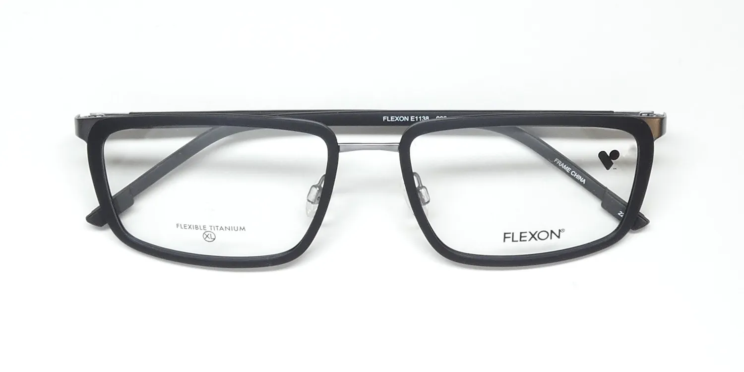 Flexon E1138 002 Eyeglasses Matte Black 56mm 2