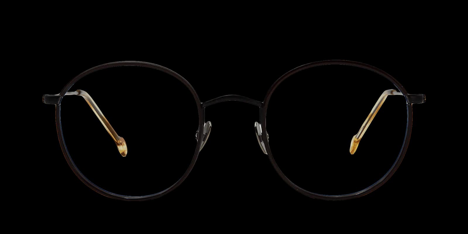 Nathalie Blanc Emmanuel C398 Eyeglasses Black Brown 48mm Men