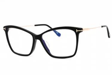Tom Ford FT5687-F-B 001 Eyeglasses Shiny Black 56mm