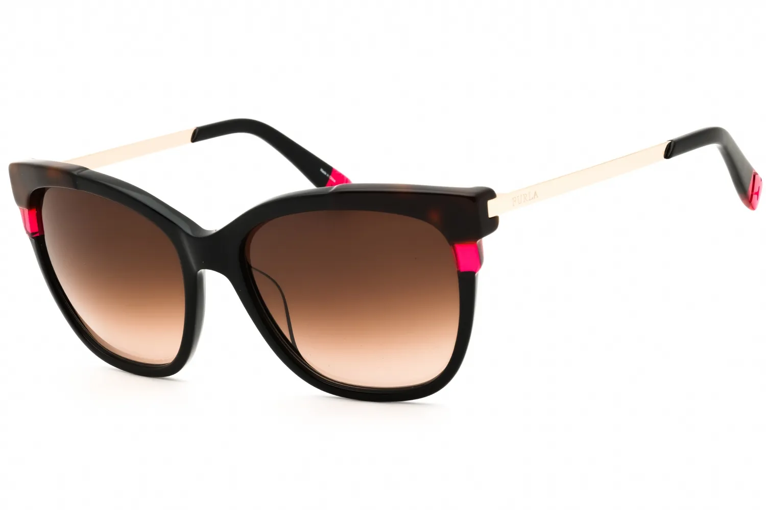 Furla SFU148 0700 Sunglasses Black 55mm Women