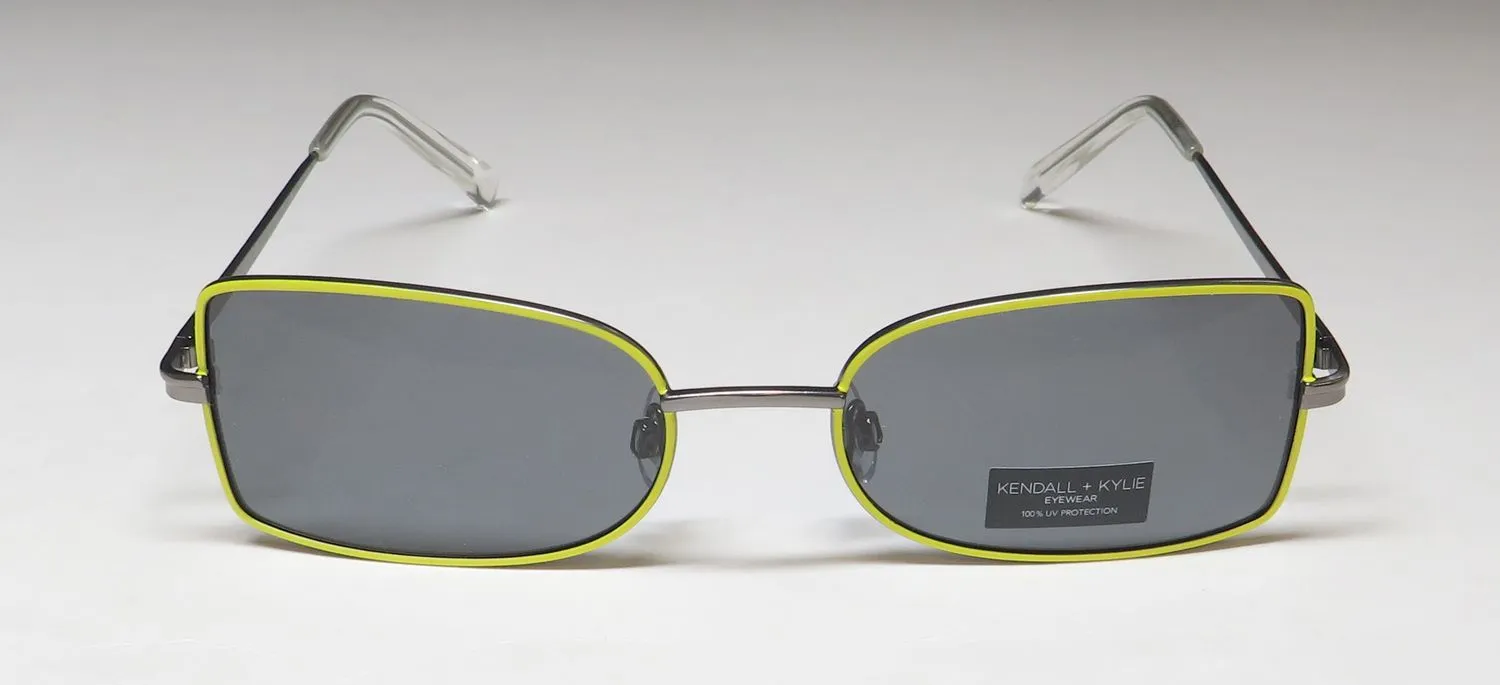 Kendall + Kylie Kk4058 Marnie 799 Sunglasses Neon Yellow 0mm 3