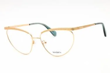 Max & Co MO5136 030 Eyeglasses Shiny Deep Gold 55mm