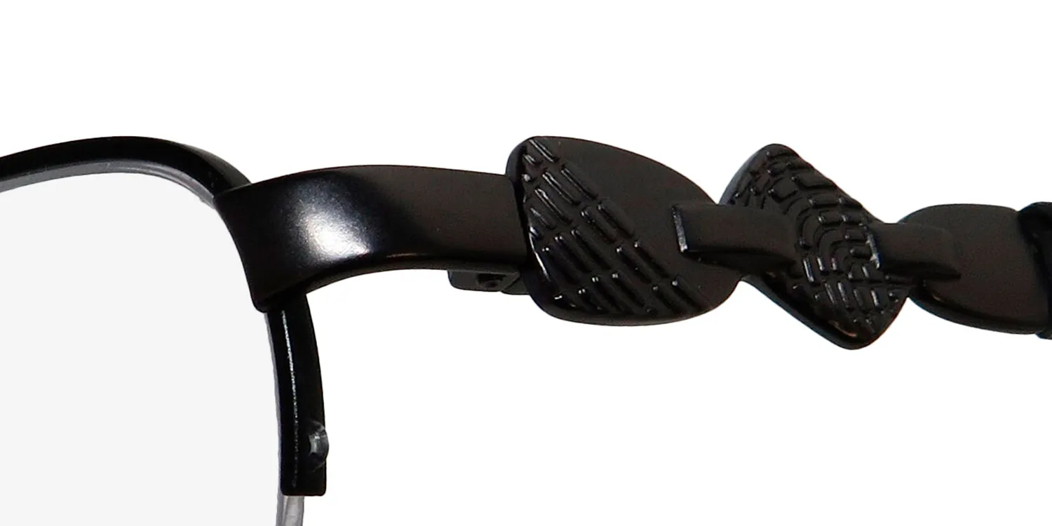 Dana Buchman Kadin bk Eyeglasses Black 49mm 6