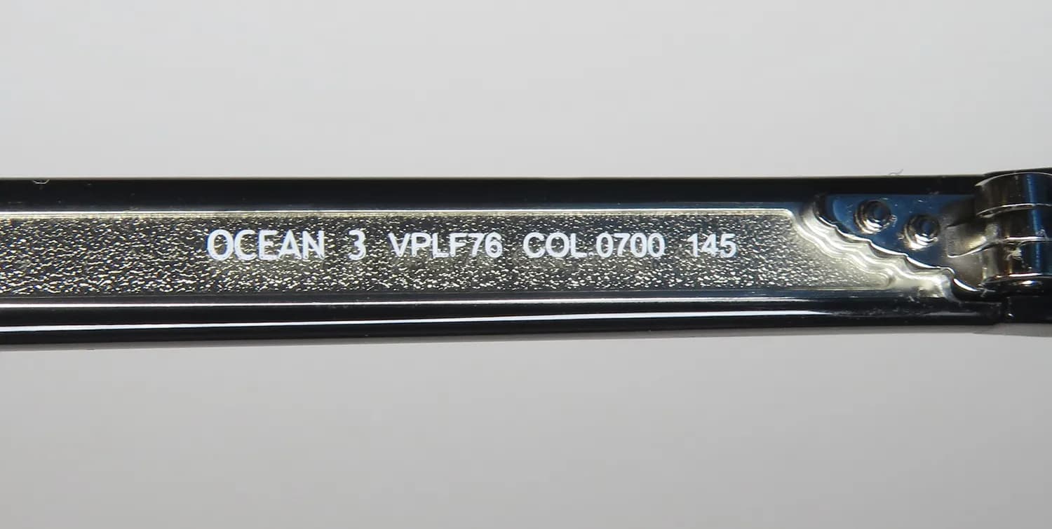 Police Vplf76 Ocean 3 0700 Eyeglasses Black 53mm 8