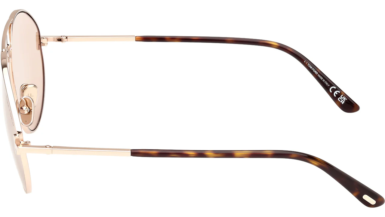 Tom Ford FT1095 28E Sunglasses Shiny Rose Gold 60mm Men 4