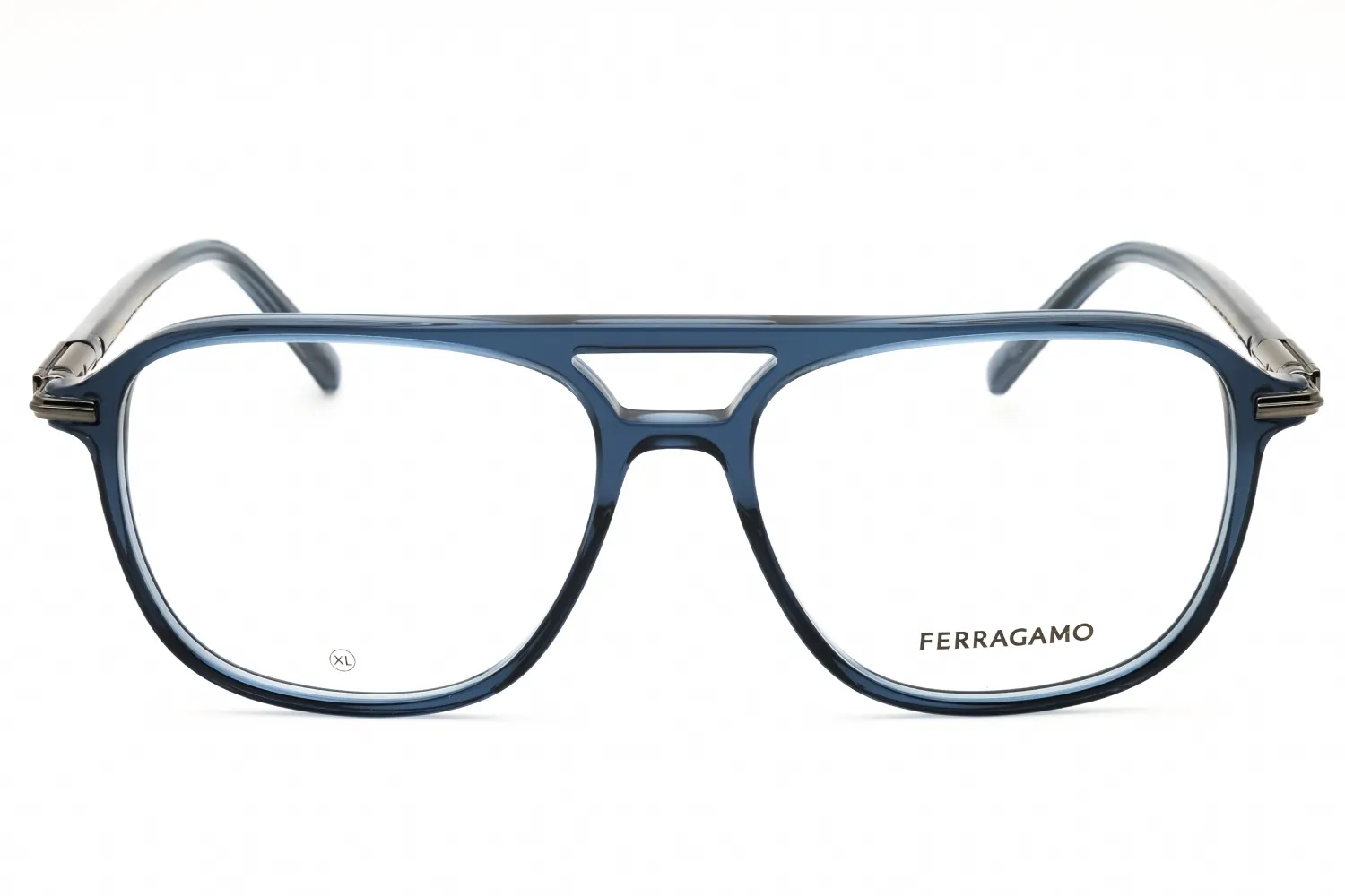 Salvatore Ferragamo SF3006 432 Eyeglasses Transparent Blue 56mm Men 2