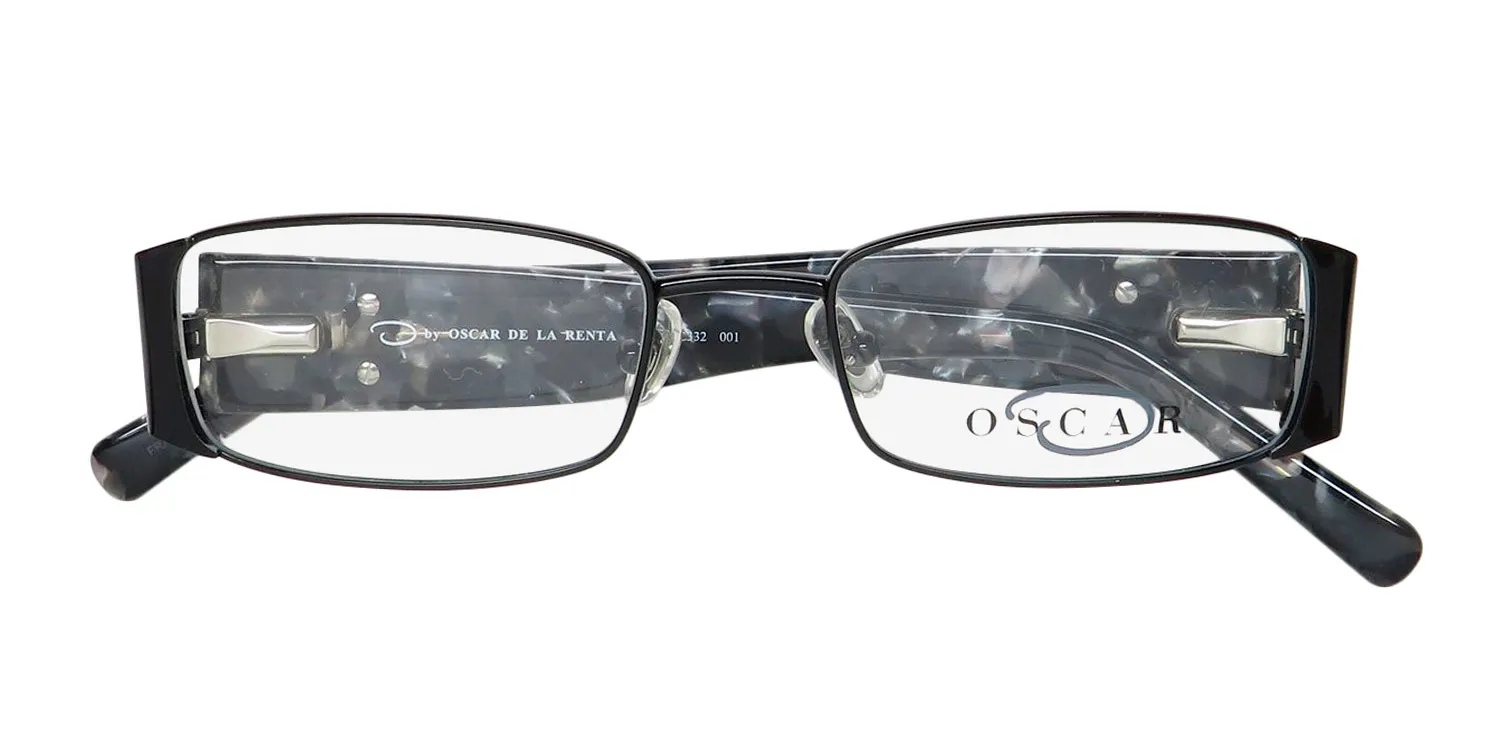 Oscar de la Renta Osl 332 001 Eyeglasses Shiny Black 51mm 2