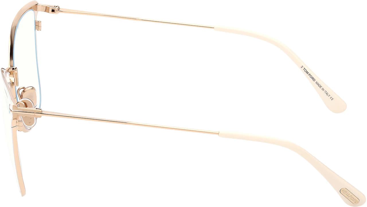 Tom Ford FT5839B 025 Eyeglasses Ivory 56mm Women 4