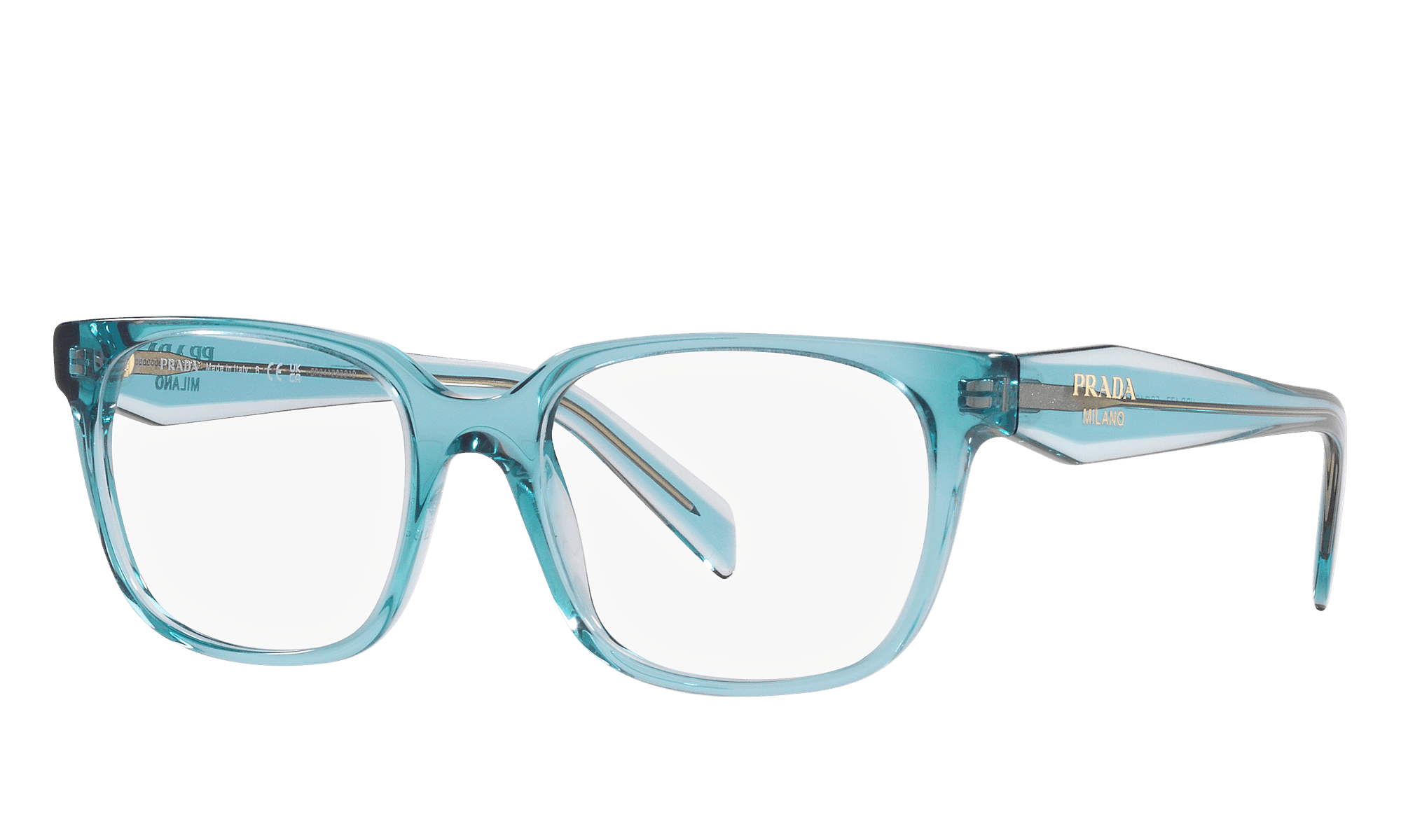 Prada VPR17Z 16J-1O1 PR 17ZV Eyeglasses Blue 52mm Women